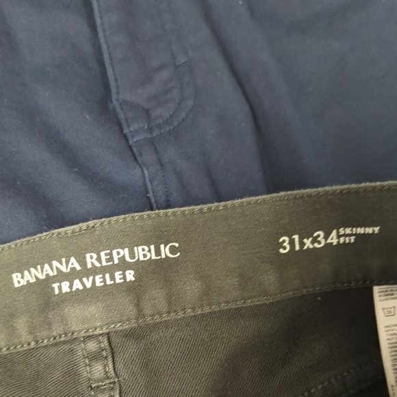 Banana Republic Traveler Slim Leg Pant Gray 31/34 preppy Business casual office - Picture 7 of 9